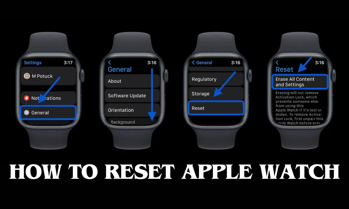 How to Reset Apple watch